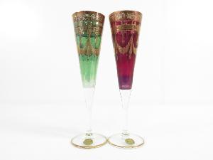 【ガラス】　ボヘミア　ワイングラス